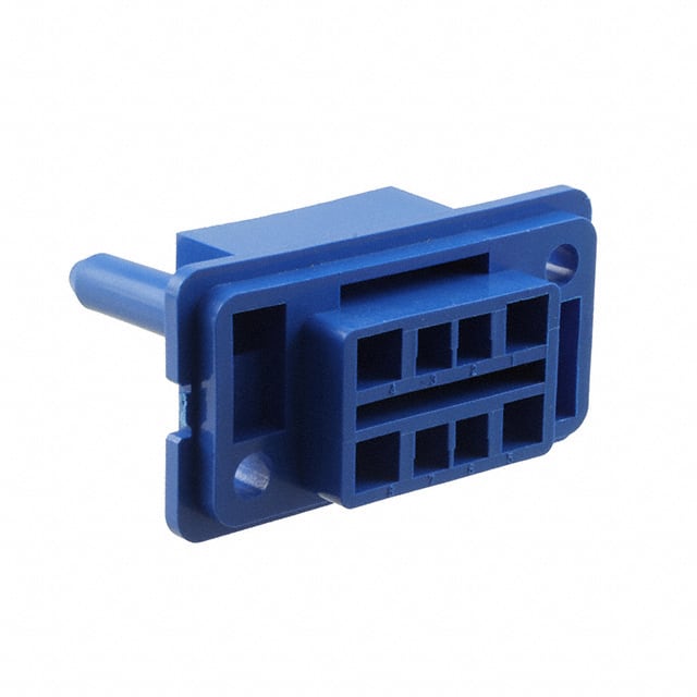 172063-3 CONN PLUG HSG DRAWER 8POS BLUE