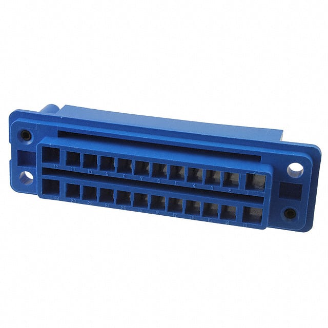 172624-3 CONN PLUG HSG DRAWER 24POS BLUE