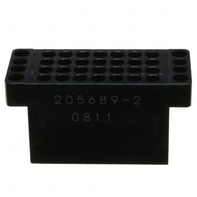 205689-2 CONN PLUG HSG 28POS BLK PNL MNT