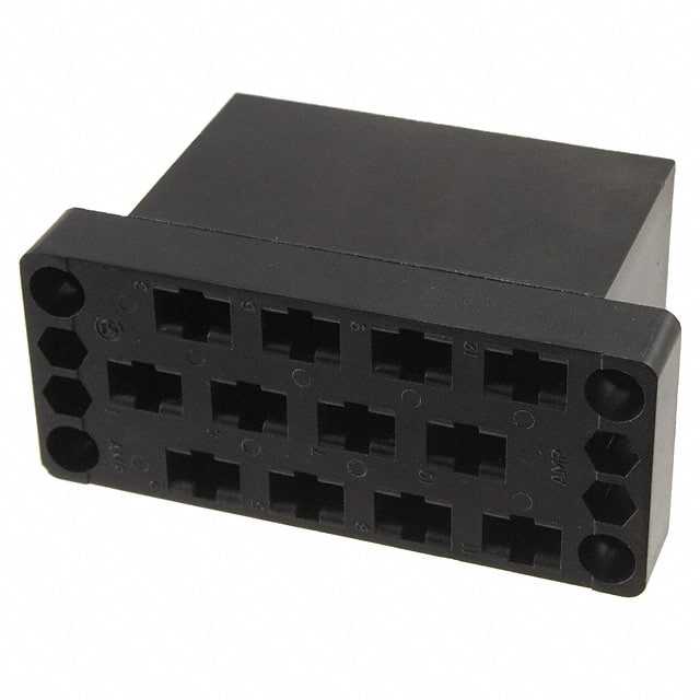 205043-1 CONN RCPT HSG 12POS BLK PNL MNT