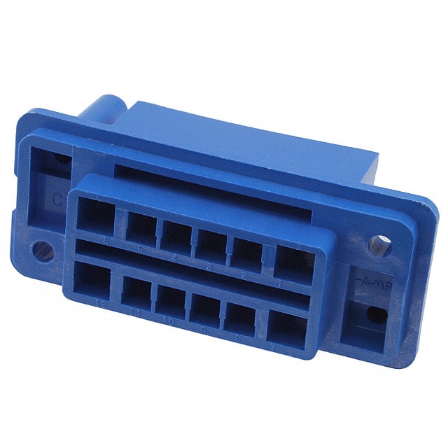 172061-1 CONN PLUG HSG DRAWER 12POS BLUE
