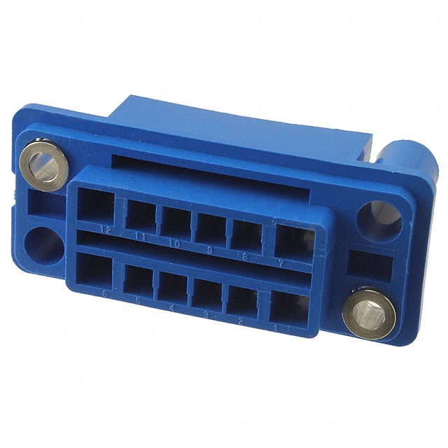 5172069-3 CONN RCPT HSG DRAWER 12POS BLUE