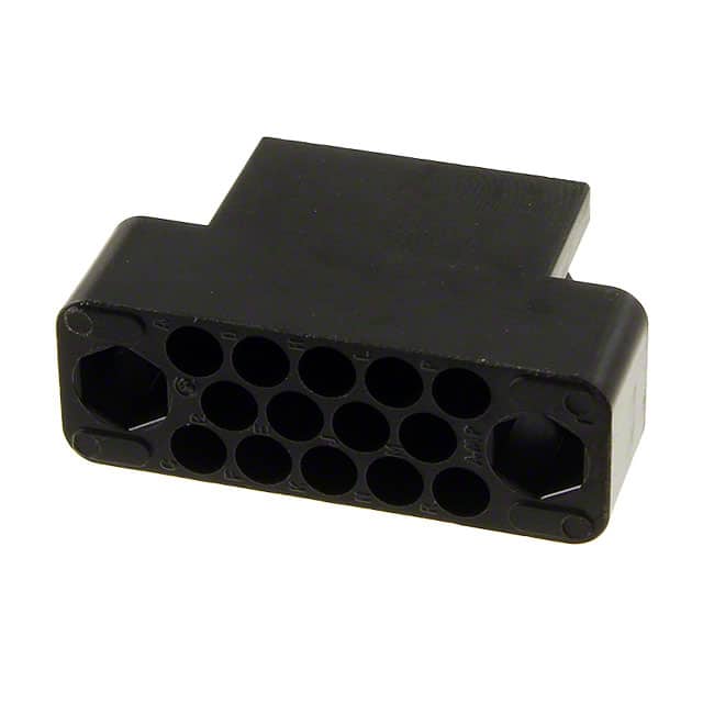 201297-1 CONN PLUG HSG 14POS BLK PNL MNT