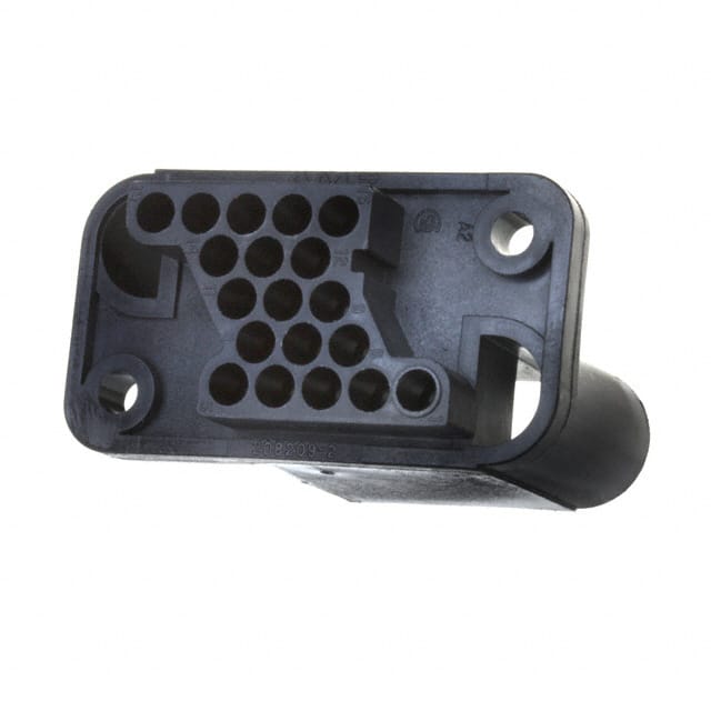 208209-2 CONN PLUG HSG DRAWER 19POS BLK
