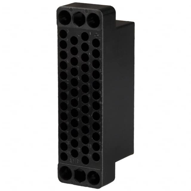 201358-1 CONN 50POS BLACK PNL MNT