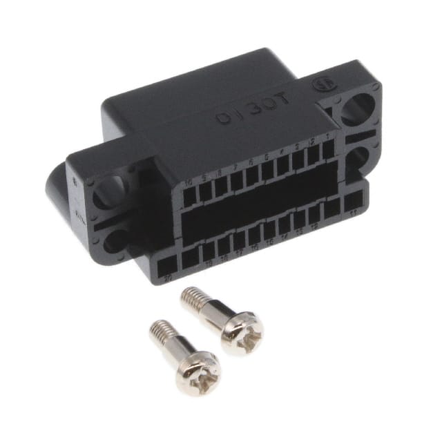 QR/P8-20S-C(21) CONN RCPT HSG RACK & PNL 20P BLK