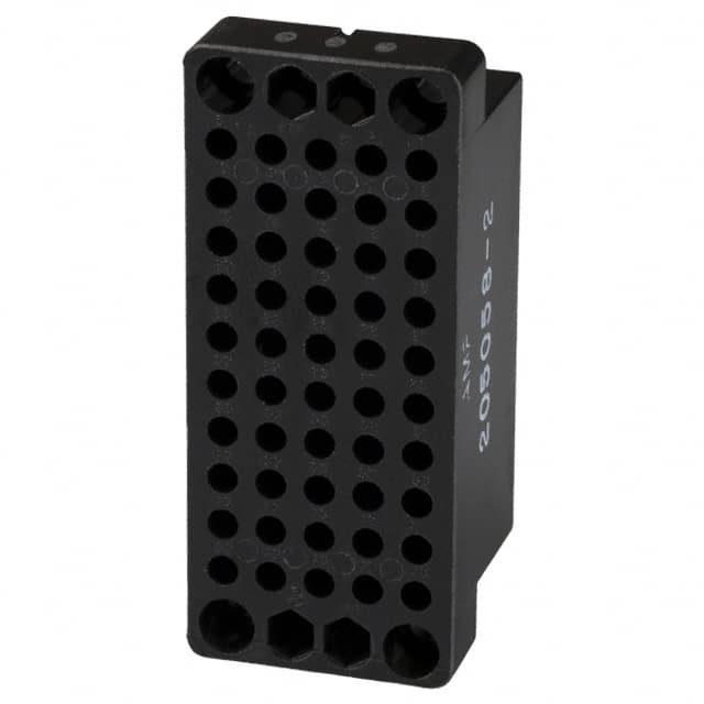 205058-2 CONN 50POS BLACK PNL MNT