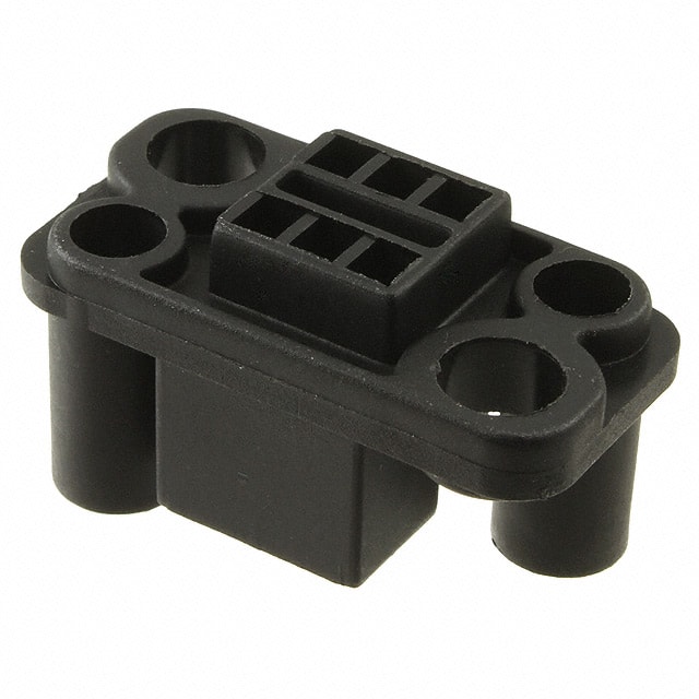 343886-1 CONN DRAWER 6POS BLACK PNL MNT