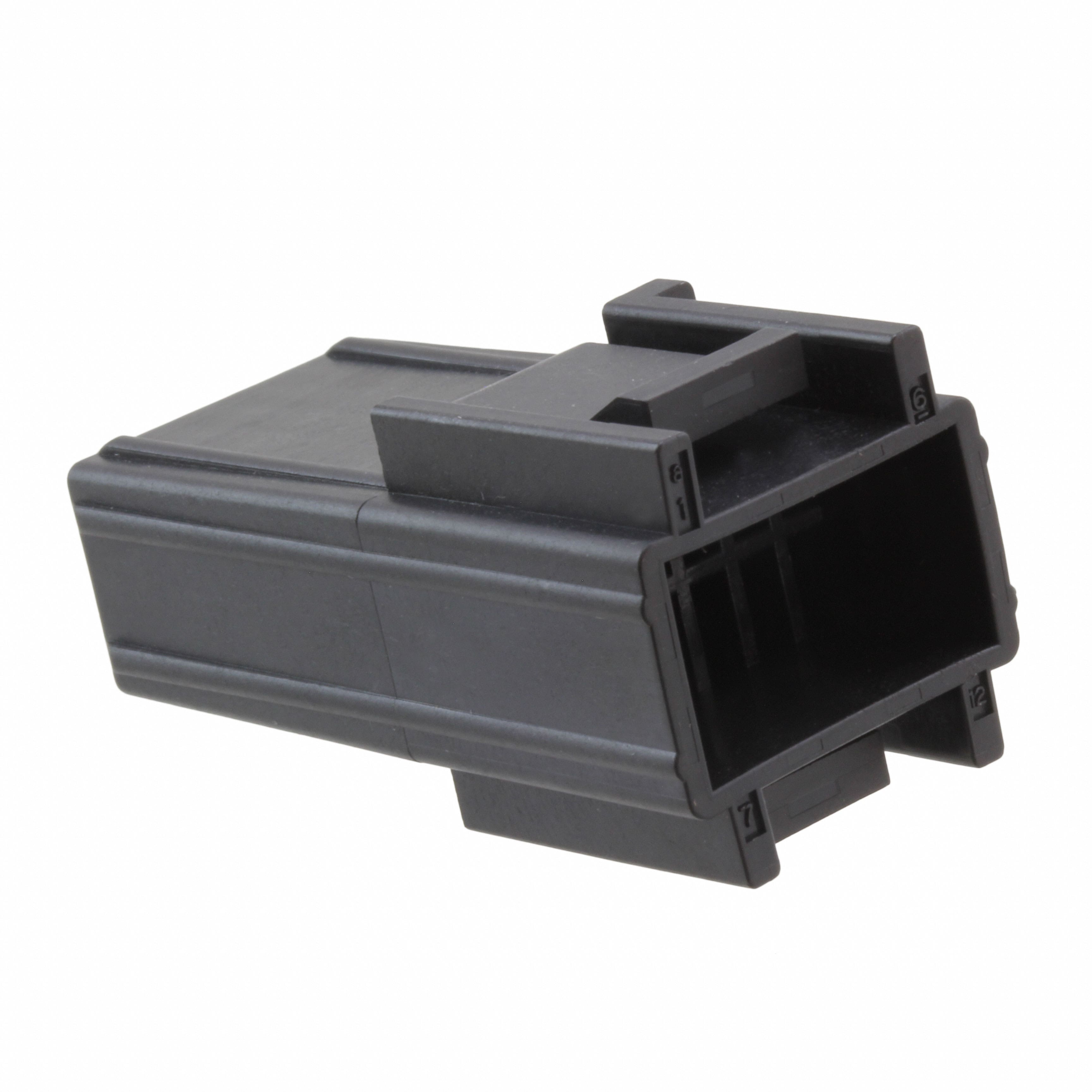 DW3R012A CONN PLUG HSG 12POS BLK IN-LINE
