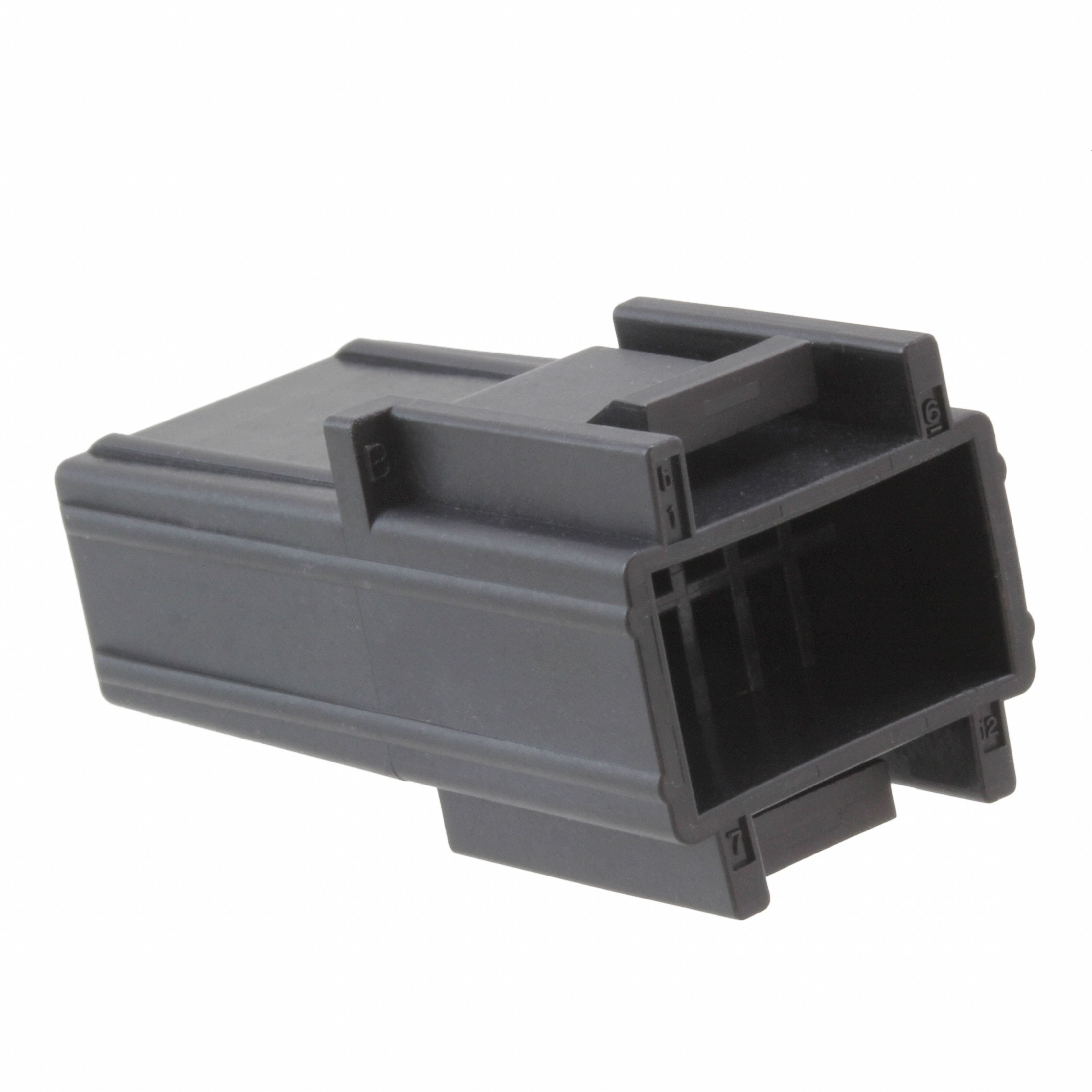 DW3R012B CONN PLUG HSG 12POS BLK IN-LINE
