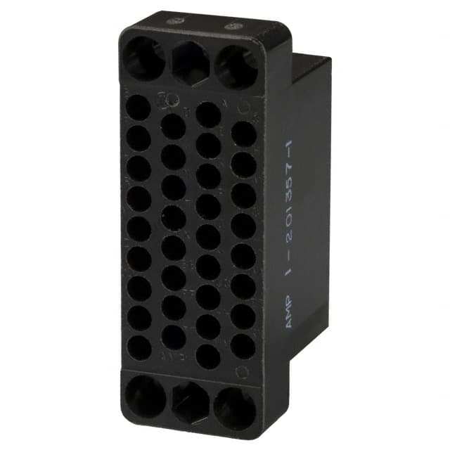 1-201357-1 CONN PLUG HSG 34POS BLK PNL MNT