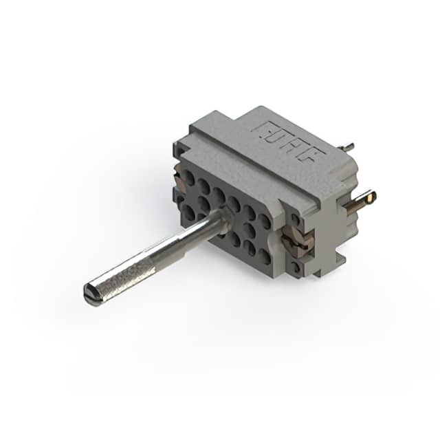 519-014-000-301 CONN HSG RACK & PANEL 14POS GRY