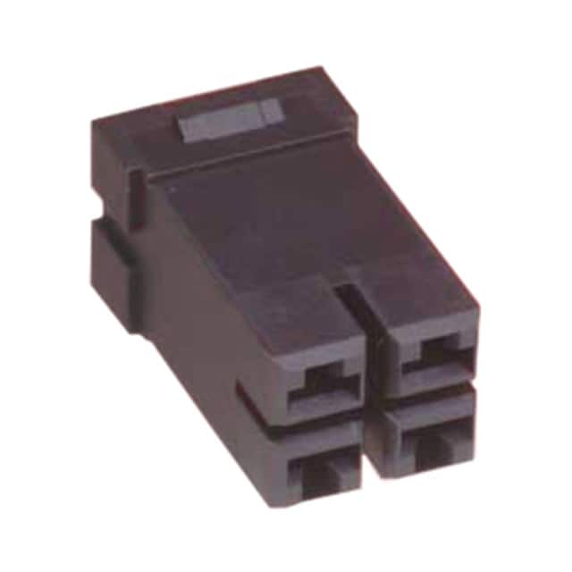 QR/P18-4S-C CONN RCPT HSG RACK & PNL 4P BLK