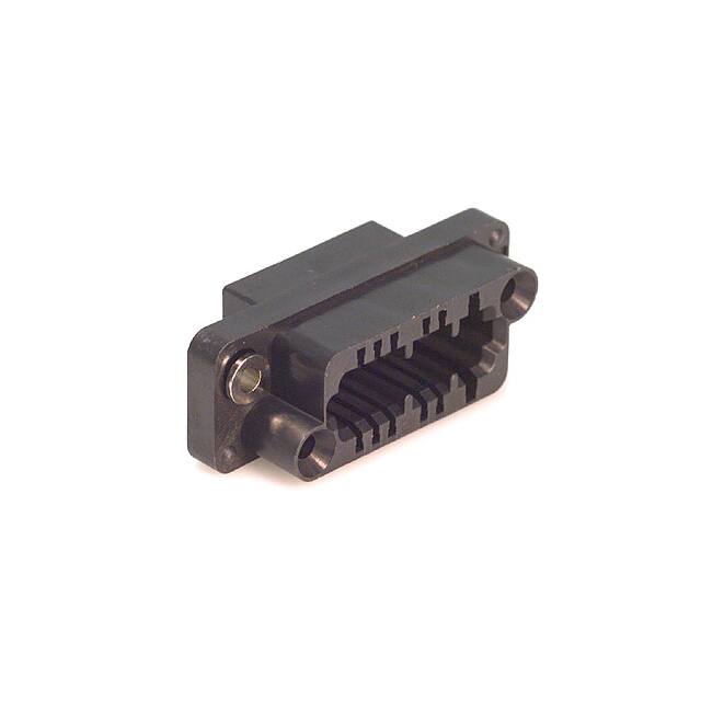 QR/P1-12S-C(01) CONN RCPT HSG RACK & PNL 12P BLK