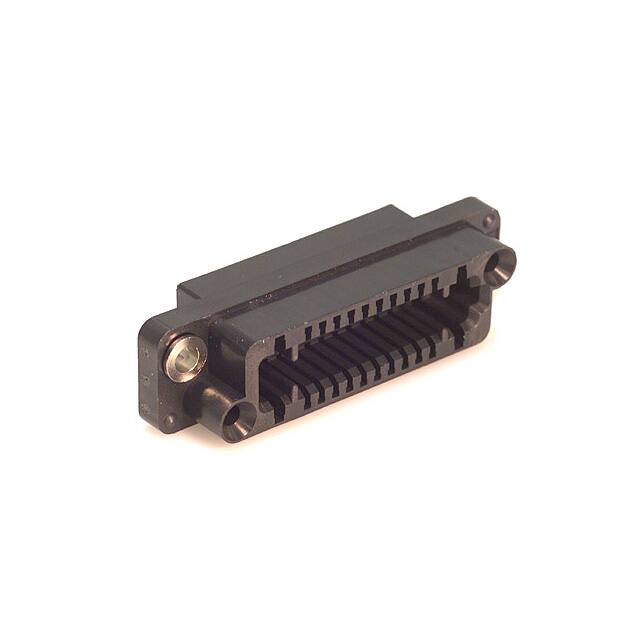 QR/P1-24S-C(01) CONN RCPT HSG RACK & PNL 24P BLK