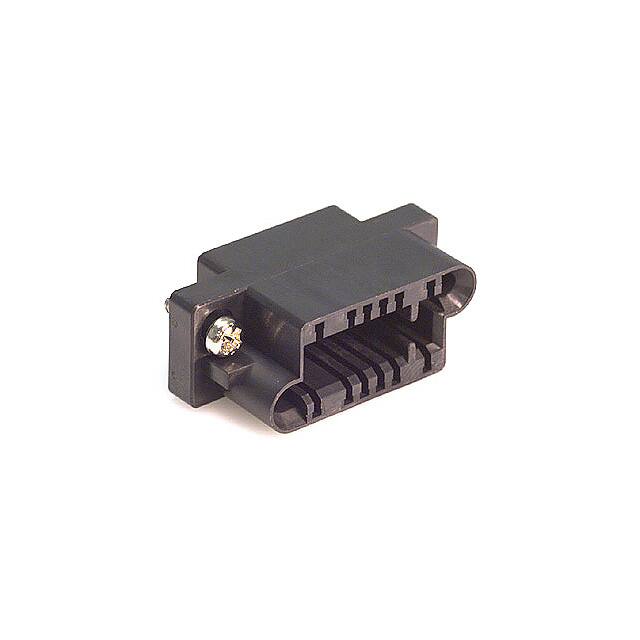 QR/P4-12S-C(01) CONN RCPT HSG RACK & PNL 12P BLK
