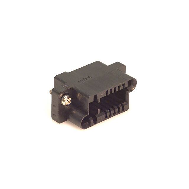 QR/P6-12S-C(01) CONN RCPT HSG RACK & PNL 12P BLK