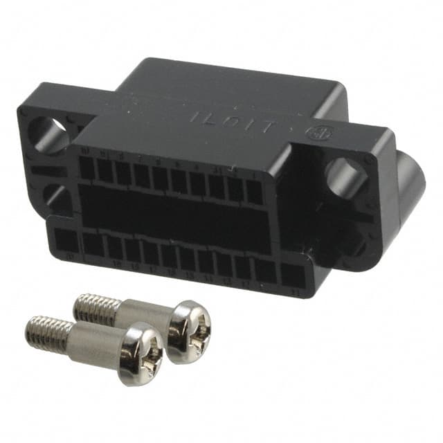 QR/P8-20S-C(01) CONN RCPT HSG RACK & PNL 20P BLK
