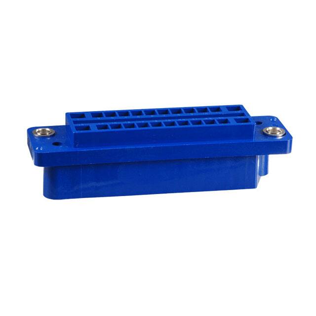QR/P-24S-C(51) CONN RCPT HSG RACK & PNL 24P BLU