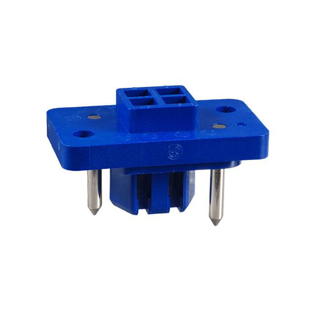 QR/P-4P-C(01) CONN PLUG HSG RACK & PNL 4P BLU