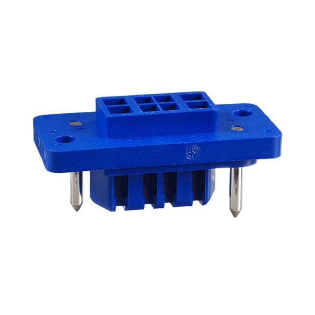 QR/P-8P-C(01) CONN PLUG HSG RACK & PNL 8P BLU