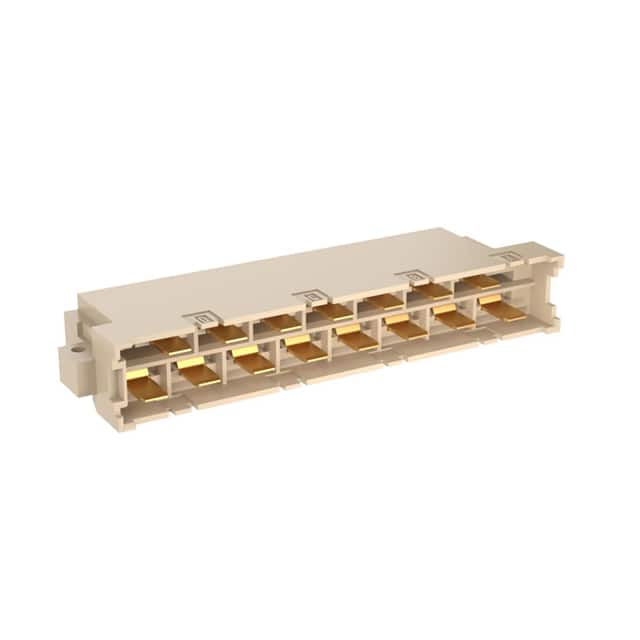 413169-E DIN H15 15POS M SLDR RA