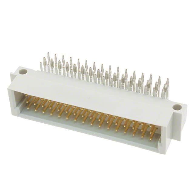 216398-4 CONN DIN PLUG 48POS PCB RA GOLD