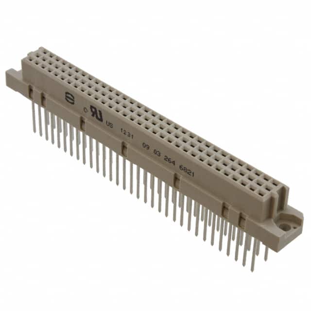 09032646821 CONN DIN RCPT 96POS PCB GOLD