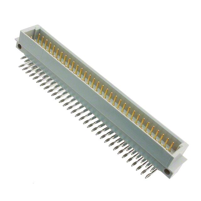 216432-4 CONN DIN PLUG 96POS PCB RA GOLD