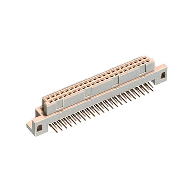 PCN10C-44S-2.54DS(72) CONN DIN RCPT 44POS PCB RA GOLD
