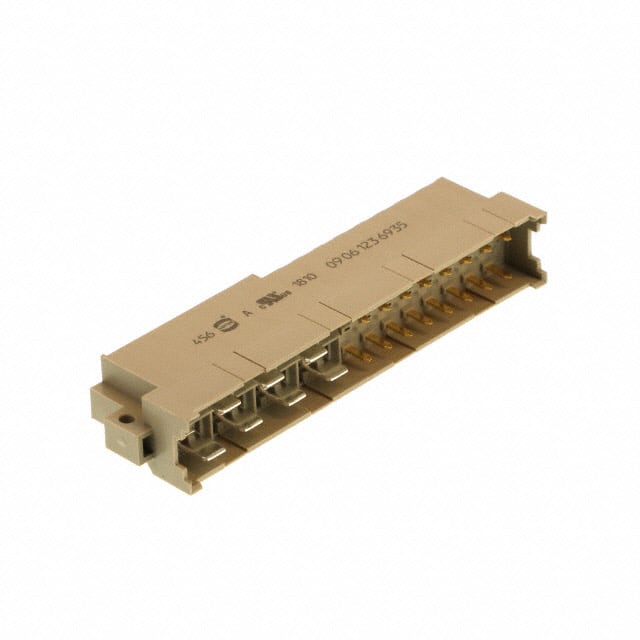 09061236935 CONN DIN HDR 31POS PCB RA GOLD