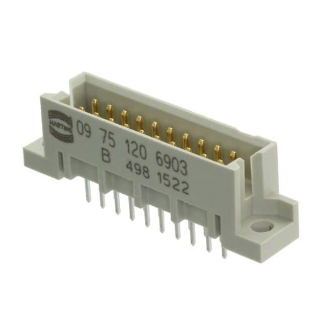 09751206903 CONN DIN HDR 20POS PCB GOLD