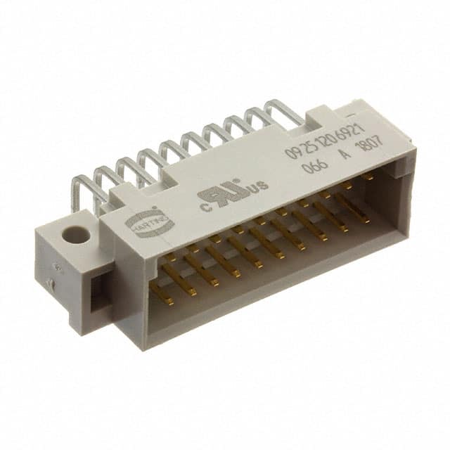 09251206921 CONN DIN HDR 30POS PCB RA GOLD