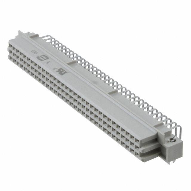 09734966801 CONN DIN RCPT 96POS PCB RA