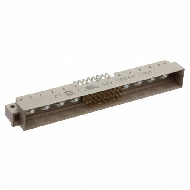 09031247901 CONN DIN HDR 32POS PCB RA GOLD