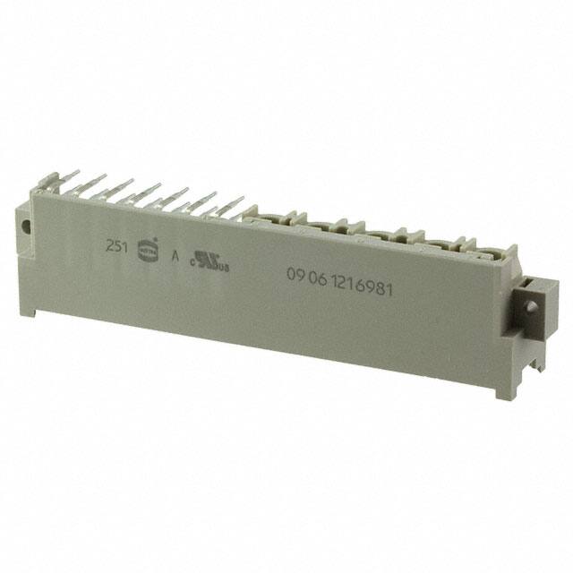 09061216981 CONN DIN HDR 26POS PCB RA GOLD