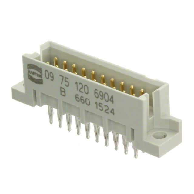 09751206904 CONN DIN HDR 20POS PCB GOLD