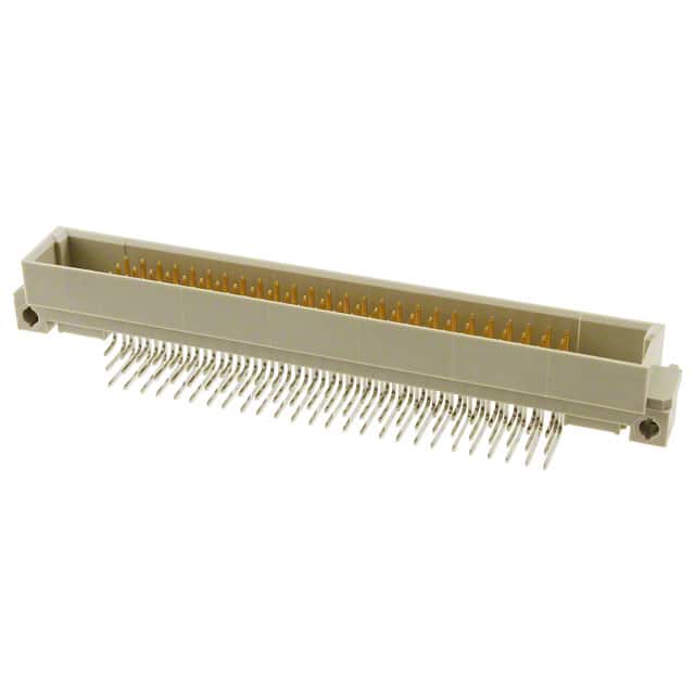 148411-5 CONN DIN PLUG 80POS PCB RA GOLD