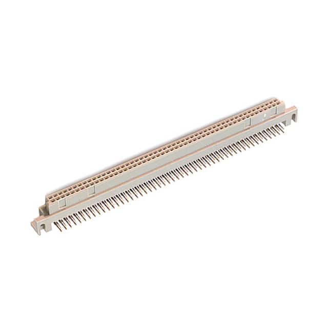 PCN10C-100S-2.54DS(72) CONN DIN RCPT 100POS PCB RA GOLD