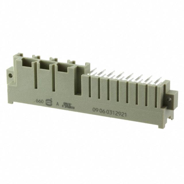 09060312921 CONN DIN HDR 31POS PCB RA GOLD