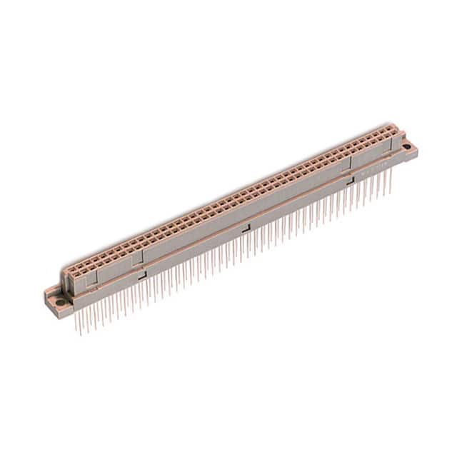 PCN10-90S-2.54WB(72) CONN DIN RCPT 90POS PCB GOLD