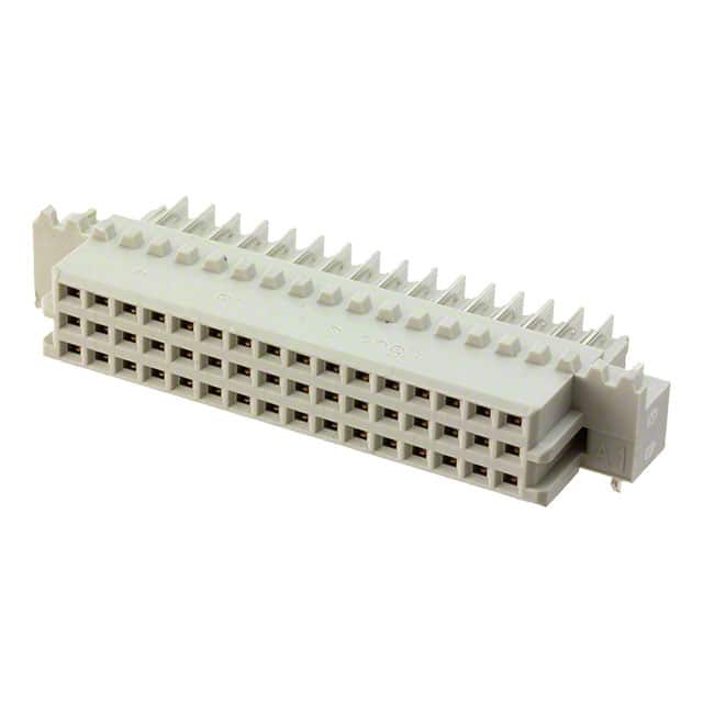536432-5 CONN DIN RCPT 48POS PCB RA GOLD