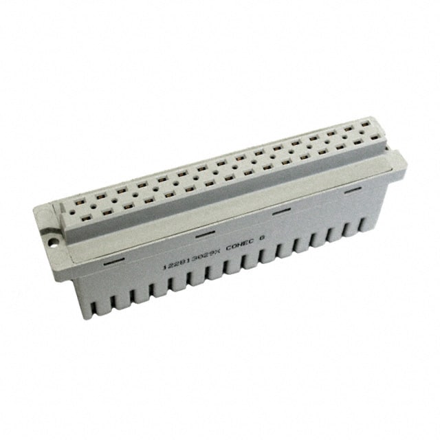 122B13029X CONN DIN RCPT 32POS IN-LINE GOLD