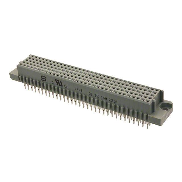 02221602201 CONN DIN RCPT 160POS PCB GOLD