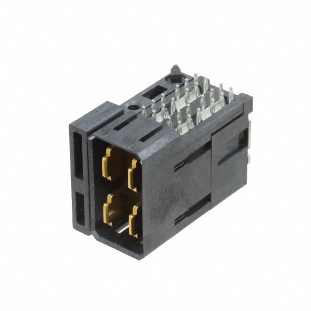 0783492001 CONN HEADER IMPACT 4POS EDGE MNT