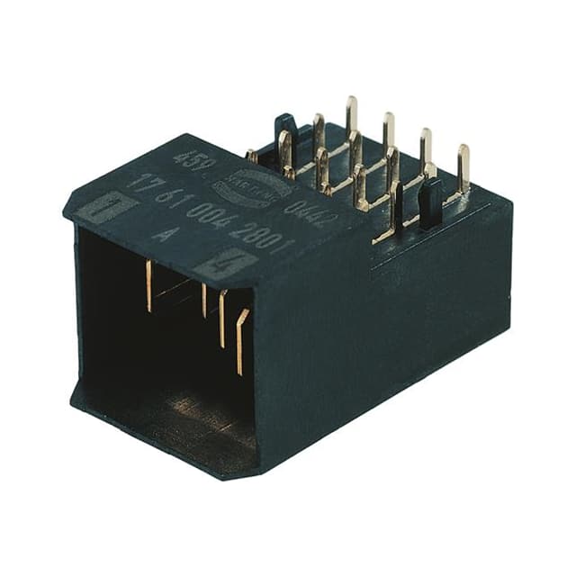 17610042801 CONN PLUG BLADE PWR 4POS EDGE MT