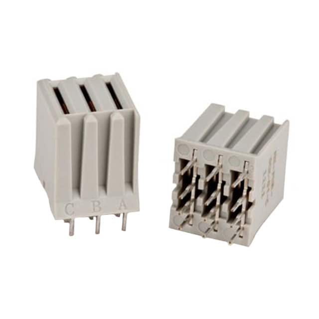HM-PWR-SCK-01-LR CONN RCPT BLADE PWR 3POS PCB