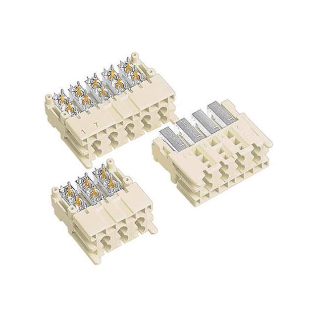 07311000019 CONN PLUG COAX 6POS EDGE MNT