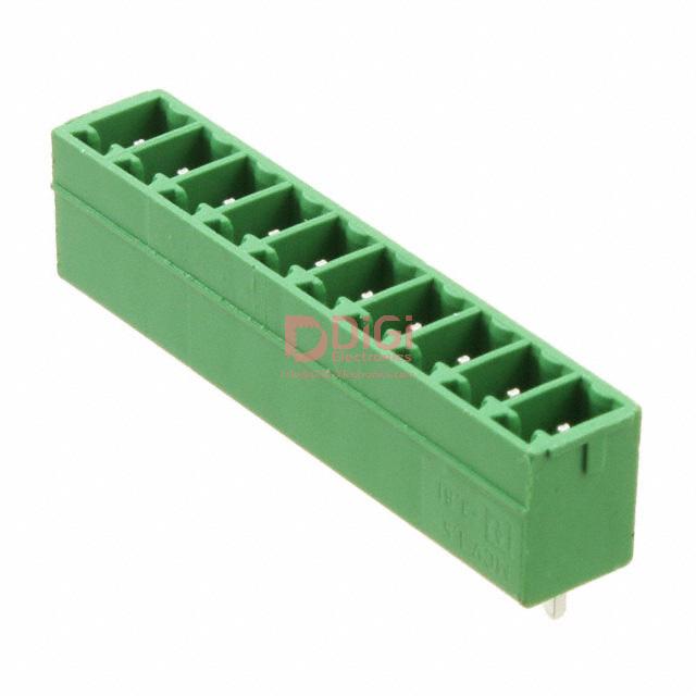 MCV1,5/10-G-3,81 This Phoenix Contact MCV1,5/10-G-3,81 is a 10-position terminal block header with a 3.81mm pitch. It features vertical orientation and through-hole mounting.