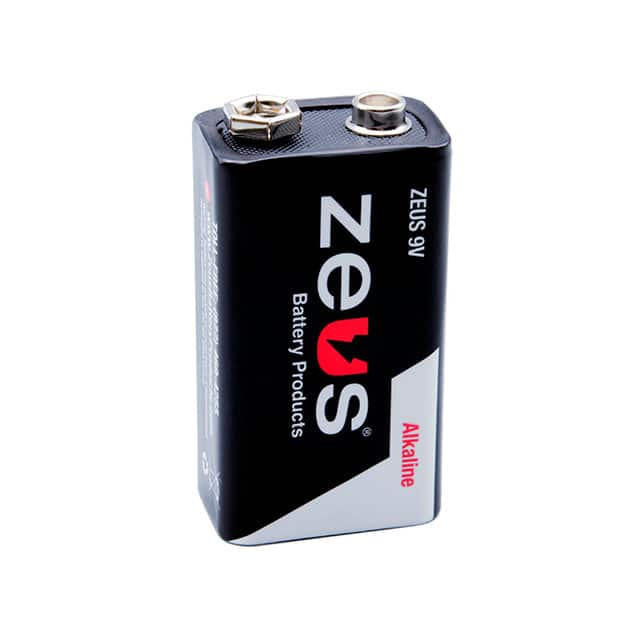 ZEUS 9V BATTERY ALKALINE 1.5V 9V
